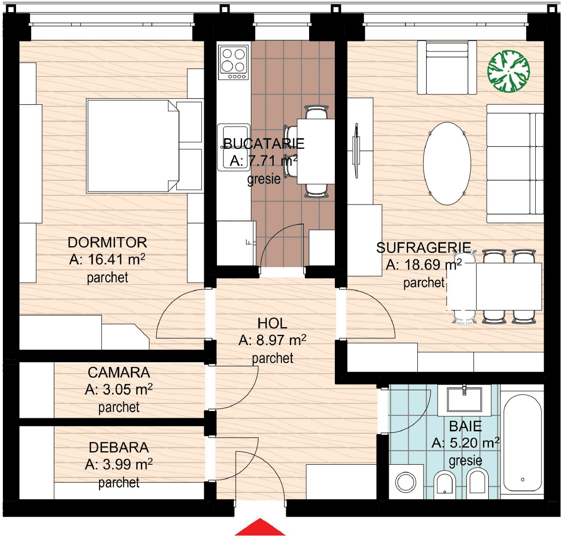Apartament cu 2 camere Oradea