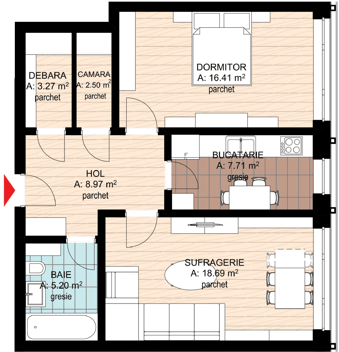 Apartament cu 2 camere Oradea